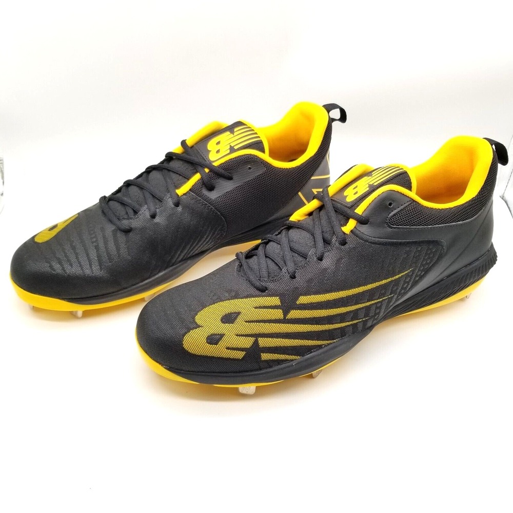 New Balance Men's FuelCell 4040 V6 Molded‎ Baseball Shoes Sz 15 Black Yellow